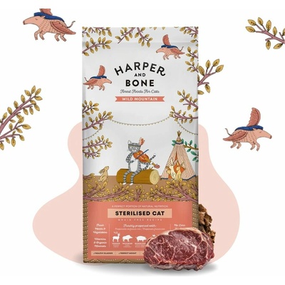 Harper and Bone Cat Sterilised divoké hory 5 kg