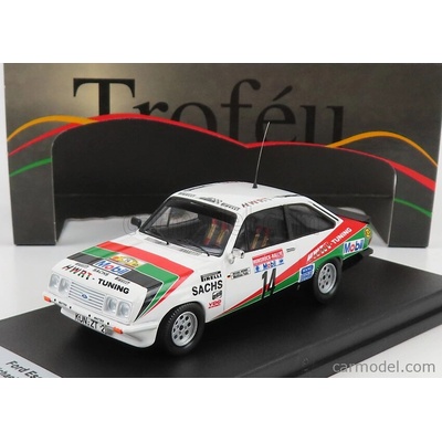 Trofeu Ford england Escort Mkii Rs 2000 N 14 Rally Hunsruck 1984 M.werner M.feltz Bílá Červená Zelená 1:43