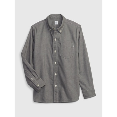 GAP Детска оксфорд риза GAP GAP | Siv | Момчешки | 152-158