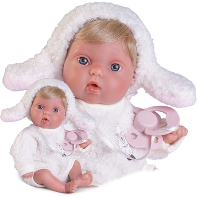 Antonio Juan 85317-2 Picolín ovečka realistická miminko s celovinylovým tělem 21 cm