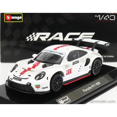 Bburago Porsche 911 991 Rsr N 911 Coupe 2019 Bílá 1:43