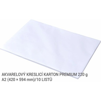 Kreslicí karton akvarelový A2 220 g - 10 ks