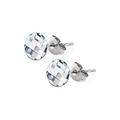 Nubis ocelové s čirými kameny NBP78-C