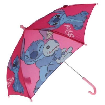Stitch a Scrump deštník tmavě růžový