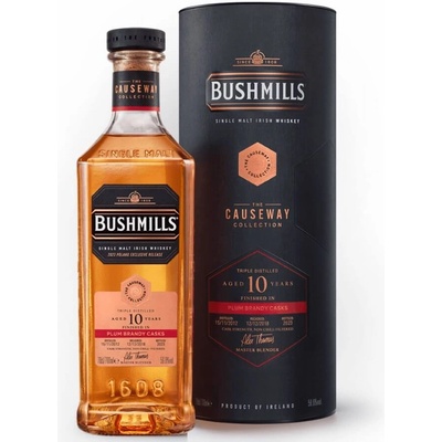 Bushmills 10 YO The Causeway Plum Brandy Cask - малцово ирландско уиски 700ml