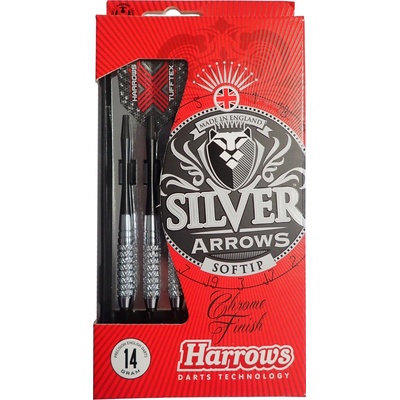 HARROWS T17K Šípky s plastovým hrotom SOFT SILVER ARROW 18g