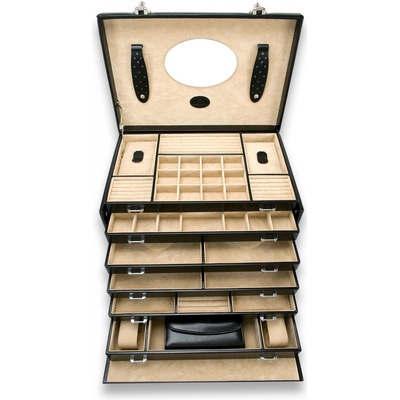 WindRose Šperkovnice WindRose Merino 4 Black