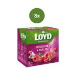 LOYD Tea пирамида червена боровинка + малина 3 x 40 г