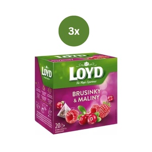 LOYD Tea пирамида червена боровинка + малина 3 x 40 г