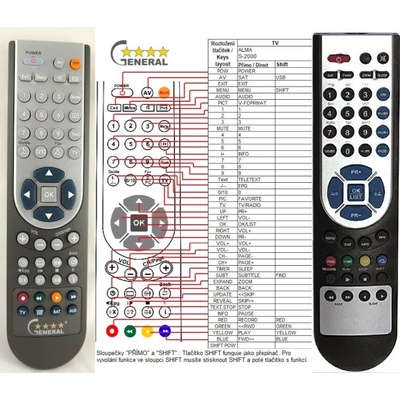 GENERAL ICECRYPT S3000 HDCCI - съвместимо дистанционно управление на марката General (S3000 HDCCI)