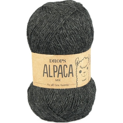 Příze DROPS Alpaca mix 0506 - tmavě šedá