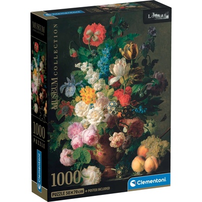 CLEMENTONI Museum Collection Zátiší s květinami 1000 dílků