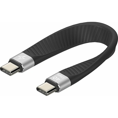 AlzaPower APW-ADTCTC03B FlexCore USB-C to USB-C 4 Gen 3 100W 40 Gbps černý