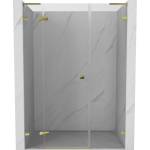 Mexen Lunar L лява врата за душ кабина 130 см, прозрачна, златна - 834SL-130-050-50-00-L (834SL-130-050-50-00-L)