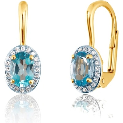 SAVICKI обеци: злато. диаманти. топази