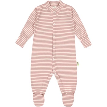 Image 1 of Bio Baby Бебешки гащеризон на райе Bio Baby - 74 сm, 6-9 месеца, розов (97222418)
