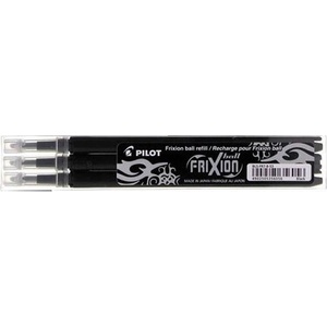 Pilot Вложка за химикалка с ролка, 0, 35 мм, изтриваема, PILOT "Frixion Ball/Clicker", черна BLS-FR-7-B-S3 (BLS-FR-7-B-S3)
