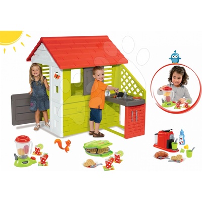 Smoby set domček Pretty Nature a Écoiffier kuchynské spotrebiče 100% Chef