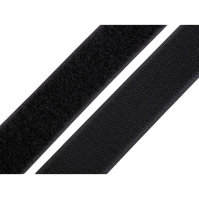 Suchý zip háček + plyš šíře 30 mm Varianta: 2 černá, Balení: 1 m