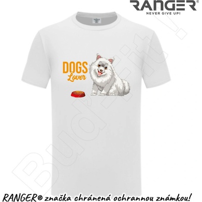 Ranger tričko motív Dogs Lover biela