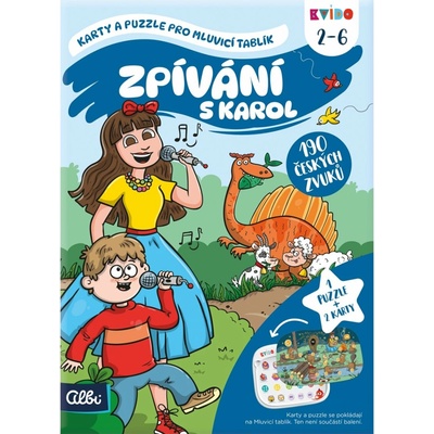 Albi Kvído Karty a puzzle pro mluvicí tablík Zpívání s Karol