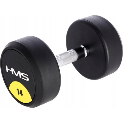HMS Potažené pogumované jednoruční činky 1 x 14 kg