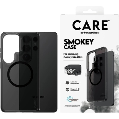 Panzer Гръб CARE by PanzerGlass за Samsung Galaxy S26 Ultra, Urban Explorer Case Smokey w. Black Qi