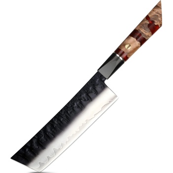 HARAHU Дамаски кухненски нож AR-37334 - Nakiri / Червен KP37334 (AR-37334)