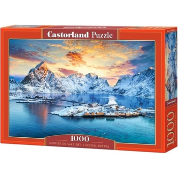 Castorland Пъзел Castorland от 1000 части - Изгрев на Сакрисьой, Лофотен, Норвегия (C-105366-2)