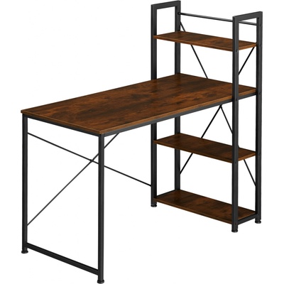 tectake 404425 Hershey s integrovanou policou 122x61x120cm industrial tmavé drevo