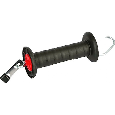 AKO fencing Kľučka brány AKO s klipom Litzclip® antracitová, háčik a pružina, UV plast, ohrada na pastviny
