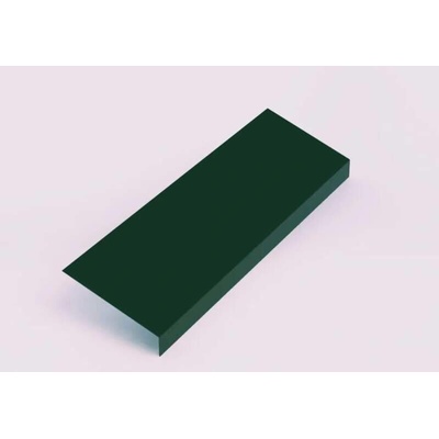 Podkladní okapnice r.š.125mm pozink lakovaný RAL 6005 zelená mechová s folií dl.2m