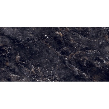 Mexen Rokocha Black глазирани рект. G1, подово-стенна плочка 120 x 60 см, висок блясък - TL205-120-060-01 (TL205-120-060-01)