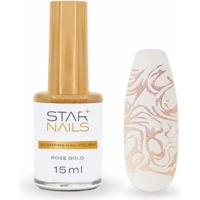 Stamping Nail Polish Starnails zdobící lak Rose Gold 15 ml