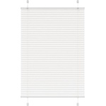vidaXL Плисирана щора Бяла 100x150 cm Ширина на плата 99, 4cm Полиестер (4015500)
