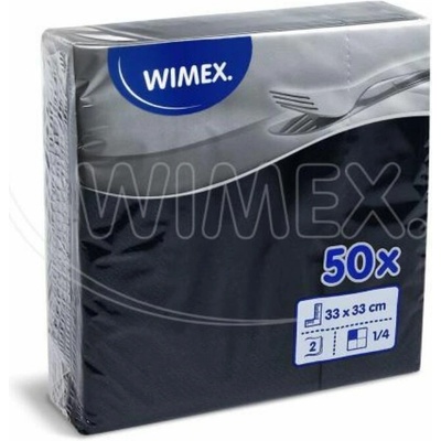 Wimex Obrúsok 2V čierny 33x33cm 50ks