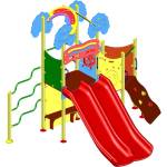 Playfactory КОМБИНИРАНО ДЕТСКО СЪОРЪЖЕНИЕ rainbow ps0005