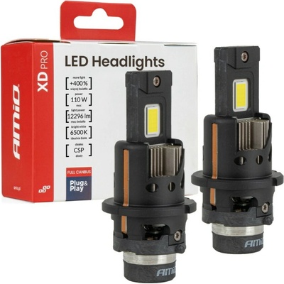 Amio LED výbojky D2S | D2R XD PRO CAN-BUS, bílé 6500K | 12296 LM, 2 ks – Hledejceny.cz