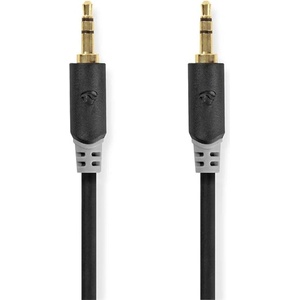 Nedis CABW22000AT50 стерео аудио кабел 3, 5 мм стерео жак - щепсел, позлатен, 5 м (CABW22000AT50)