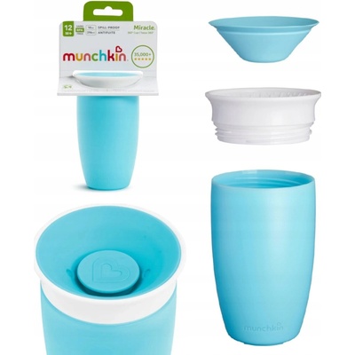 Munchkin Juniorský netekoucí hrneček 360° modrá 296 ml