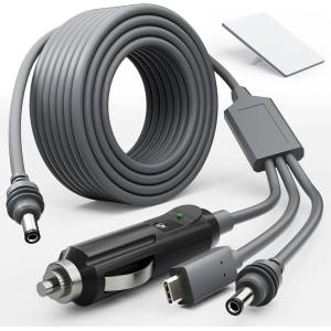Starlink 5 м захранващ кабел за Starlink Mini с USB-C, DC и 12V автоадаптер (EP-SK0101-3-5M)