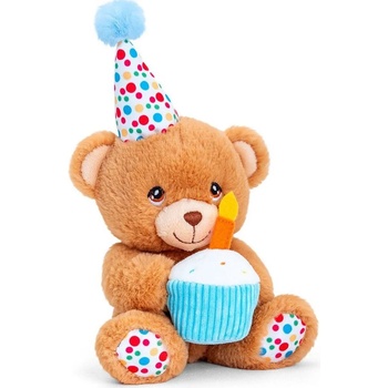 Keel Toys Плюшена игрaчка Keel Toys - Happy Birthday, мече, 15 cm (SE1098)