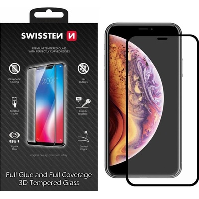 Púzdro Sklo Swissten ultra durable 3D full glue glass Apple iPhone 12 Pro Max