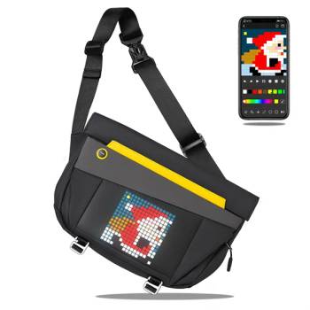 Divoom Чанта за рамо PIXEL Slingbag-V, черна PIXEL SLINGBAG-V BLACK (PIXEL SLINGBAG-V BLACK)