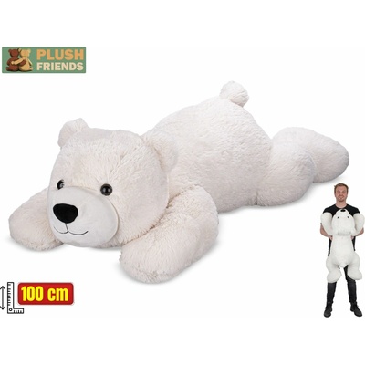 Mikro trading Plush Friends Medvěd lední ležící 100 cm