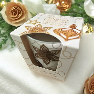 Bartek Candles GLAMOUR CHRISTMAS GOLDEN GLOW 115 g