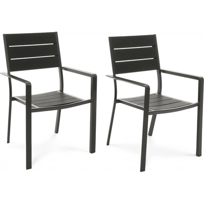 di volio sada 2ks zahradních židlí Teri černé