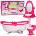 LEAN Toys Bathroom Set for Dolls Bathtub Toilet Sink with Mirror