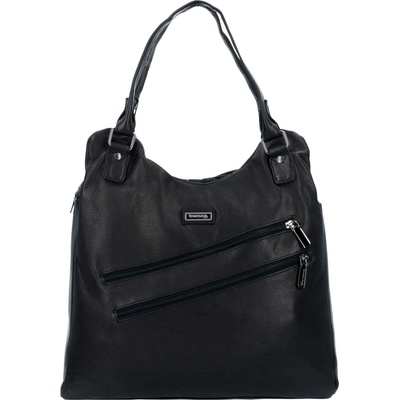 Greenland Nature Black Nappa Taška přes rameno Kůže 38 cm