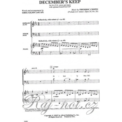 December's Keep / SATB*